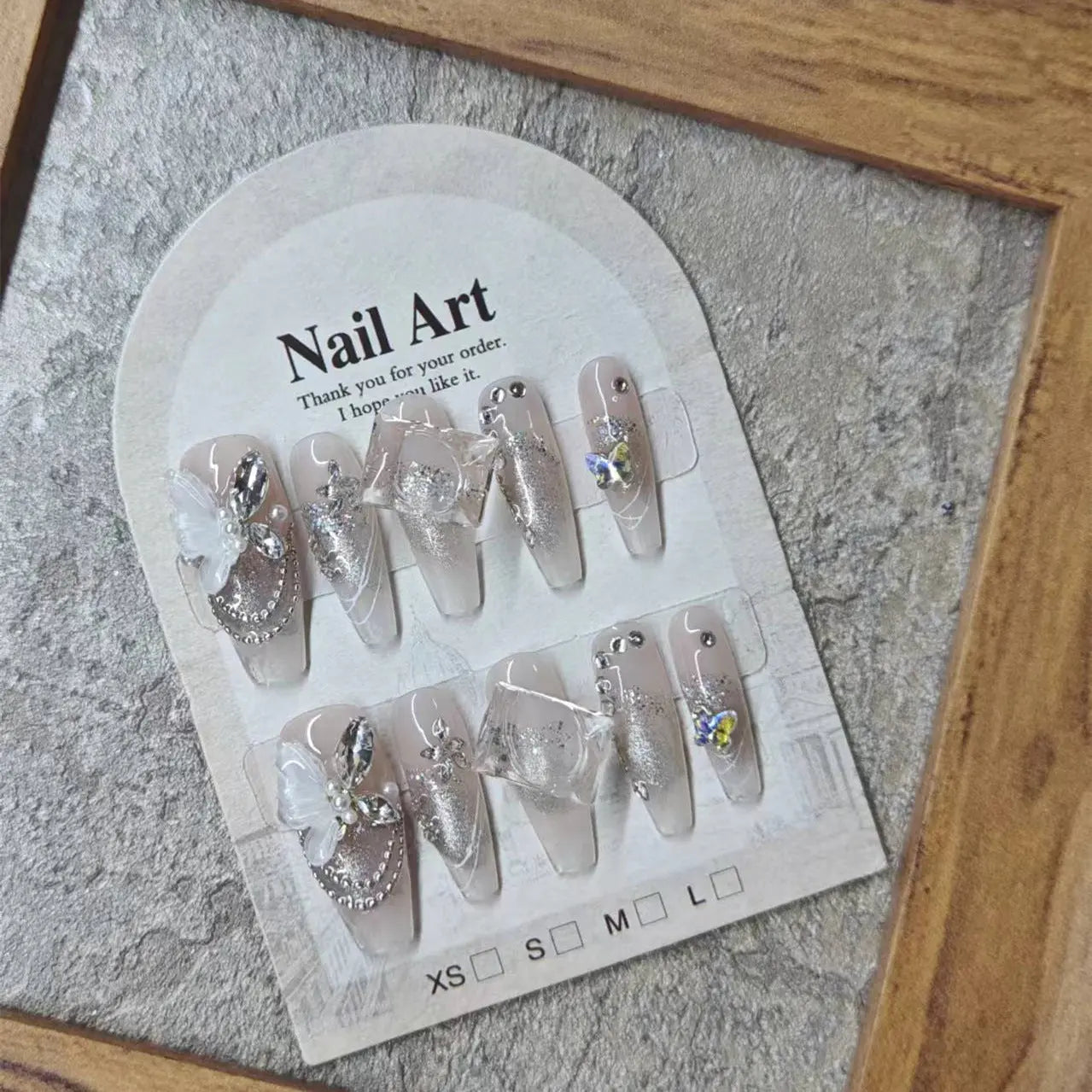 0956- Handmade press on nails fake nails removable Plush Fashion Hub