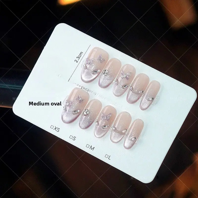 0961- Handmade press on nails fake nails removable Plush Fashion Hub