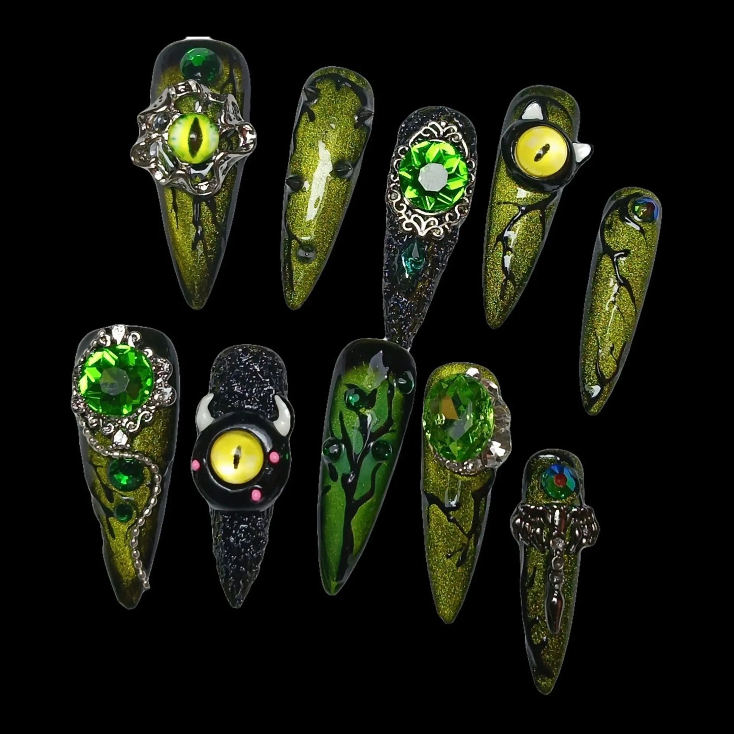 0972- Handmade press on nails fake nails removable Plush Fashion Hub