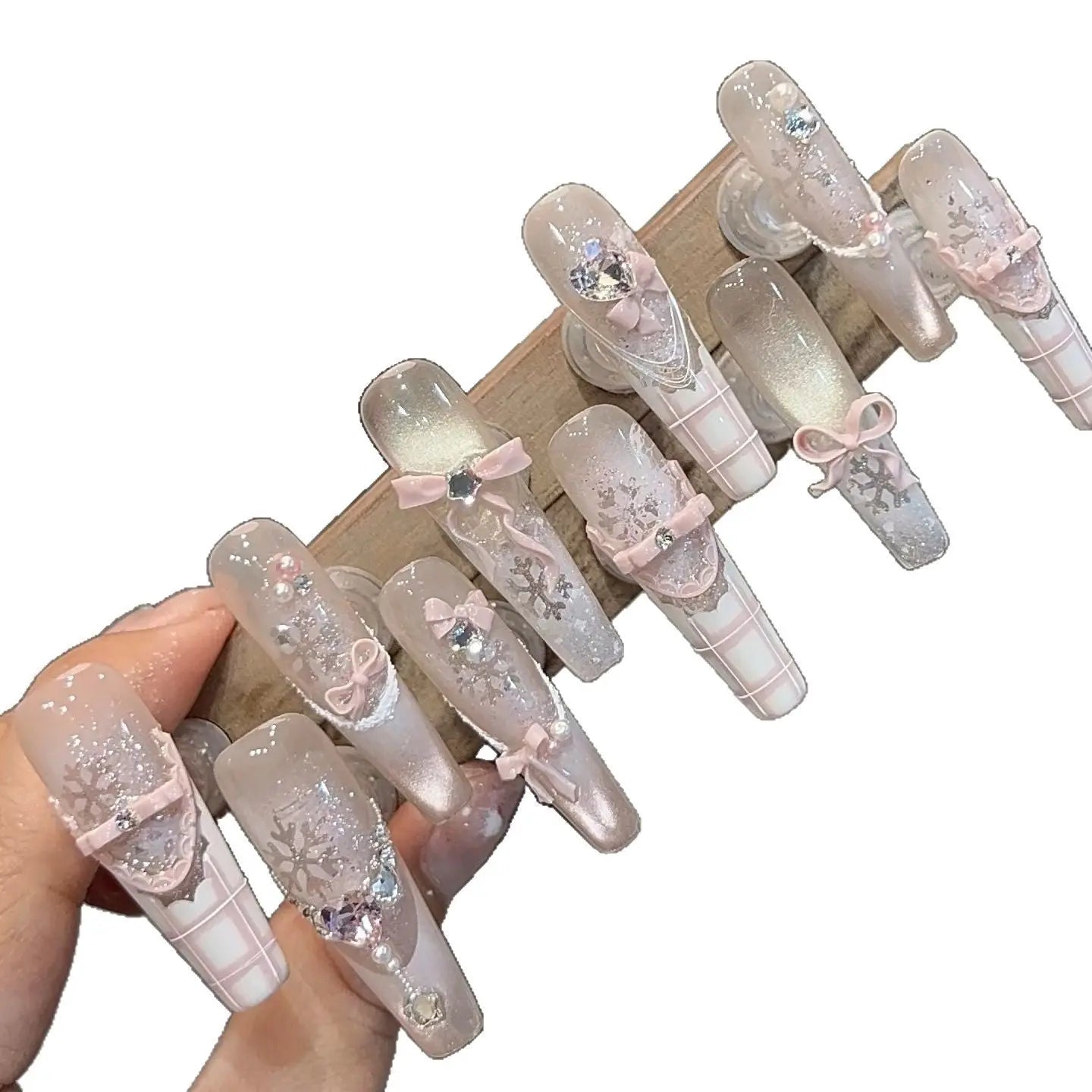 0992- Handmade press on nails fake nails removable Plush Fashion Hub