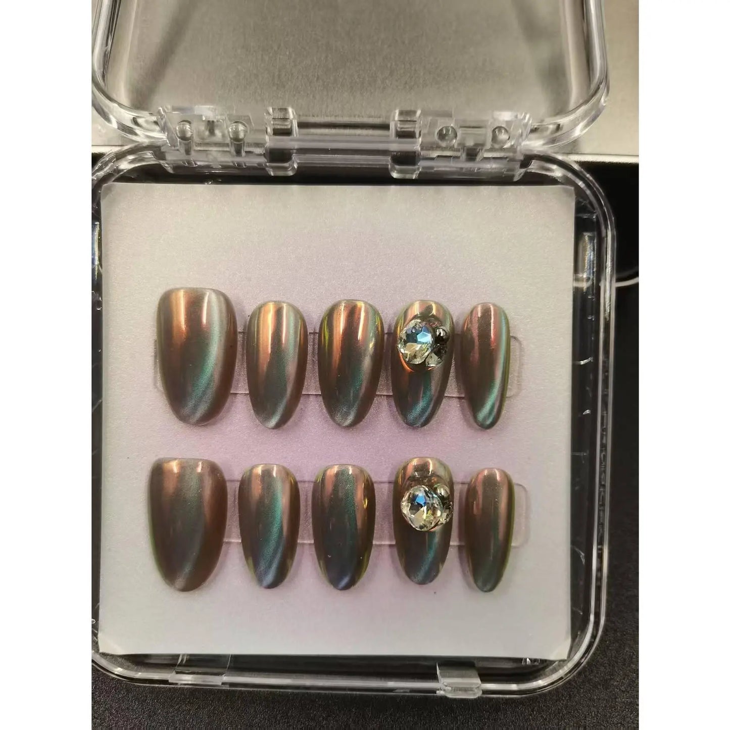 1053- Handmade press on nails fake nails removable Handmade Drawing Nails Plush Fashion Hub 19.89