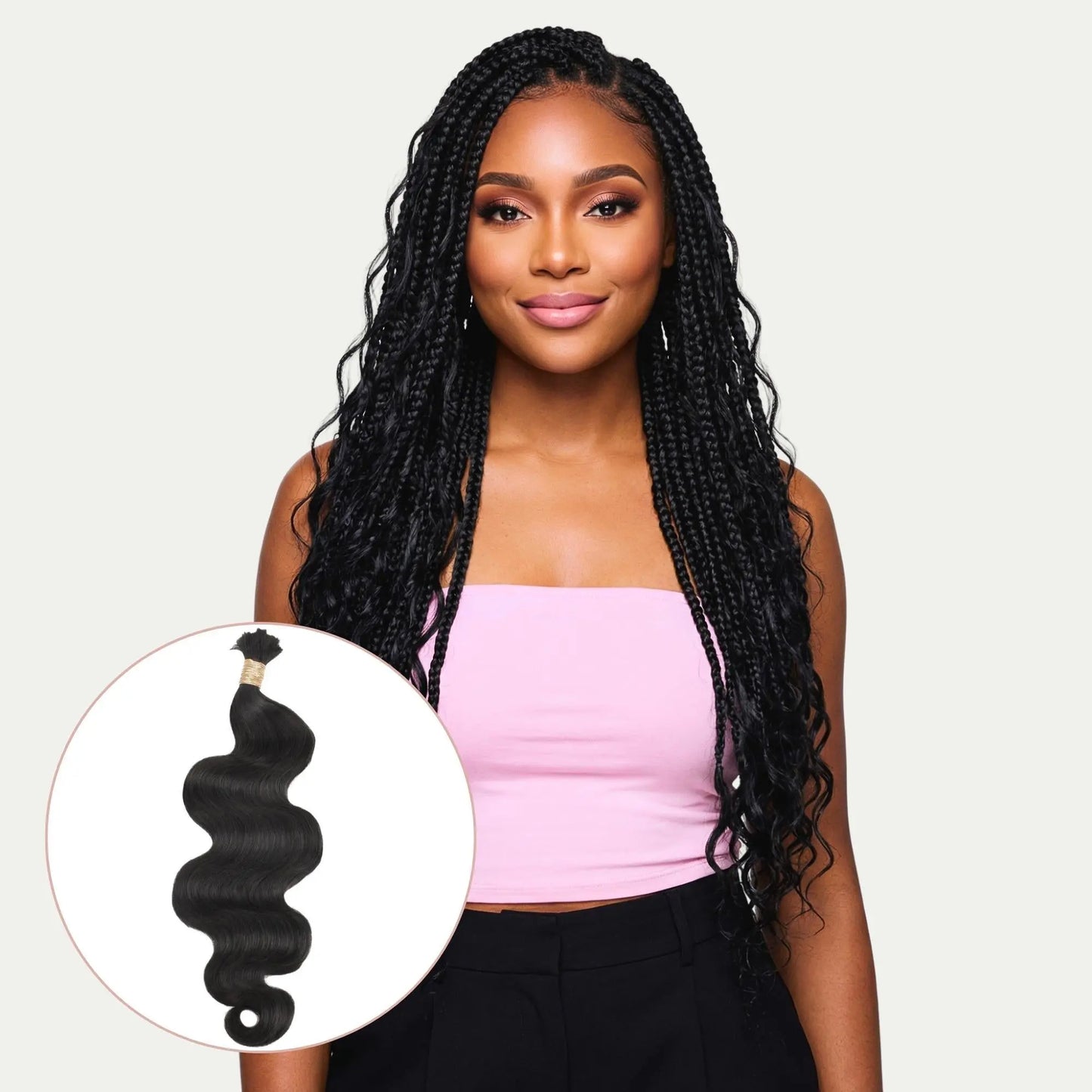Body Wave  Bulk 100% Human Braiding Hair Private Label