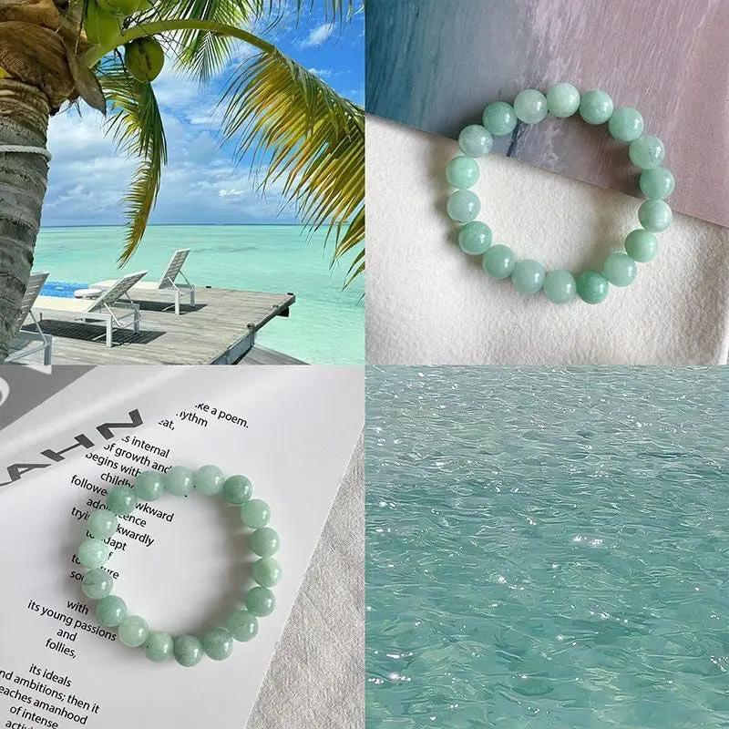 Brazilian Ice Light Blue Jelly Beaded Bracelet Plush Fashion Hub