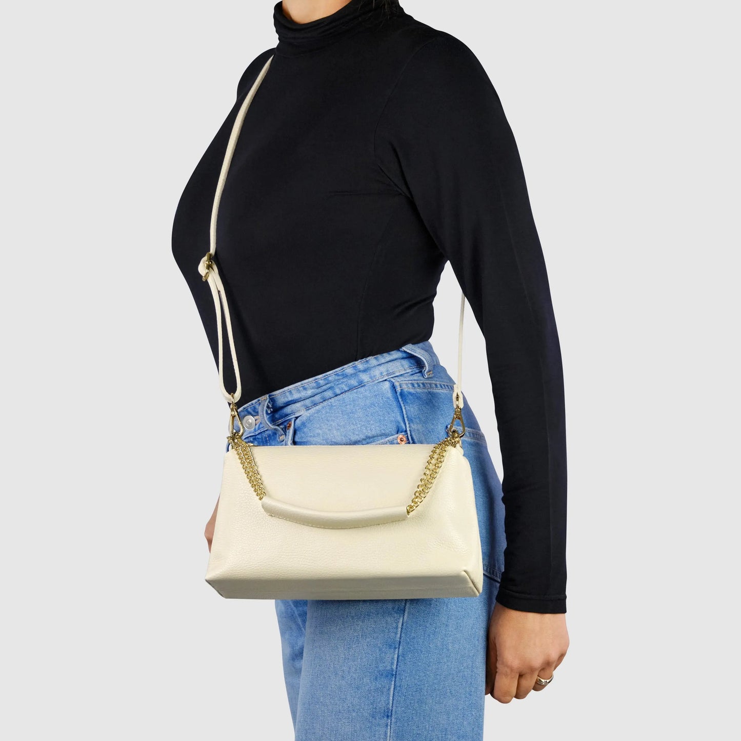 Calf Leather Shoulder Bag TAKEASY