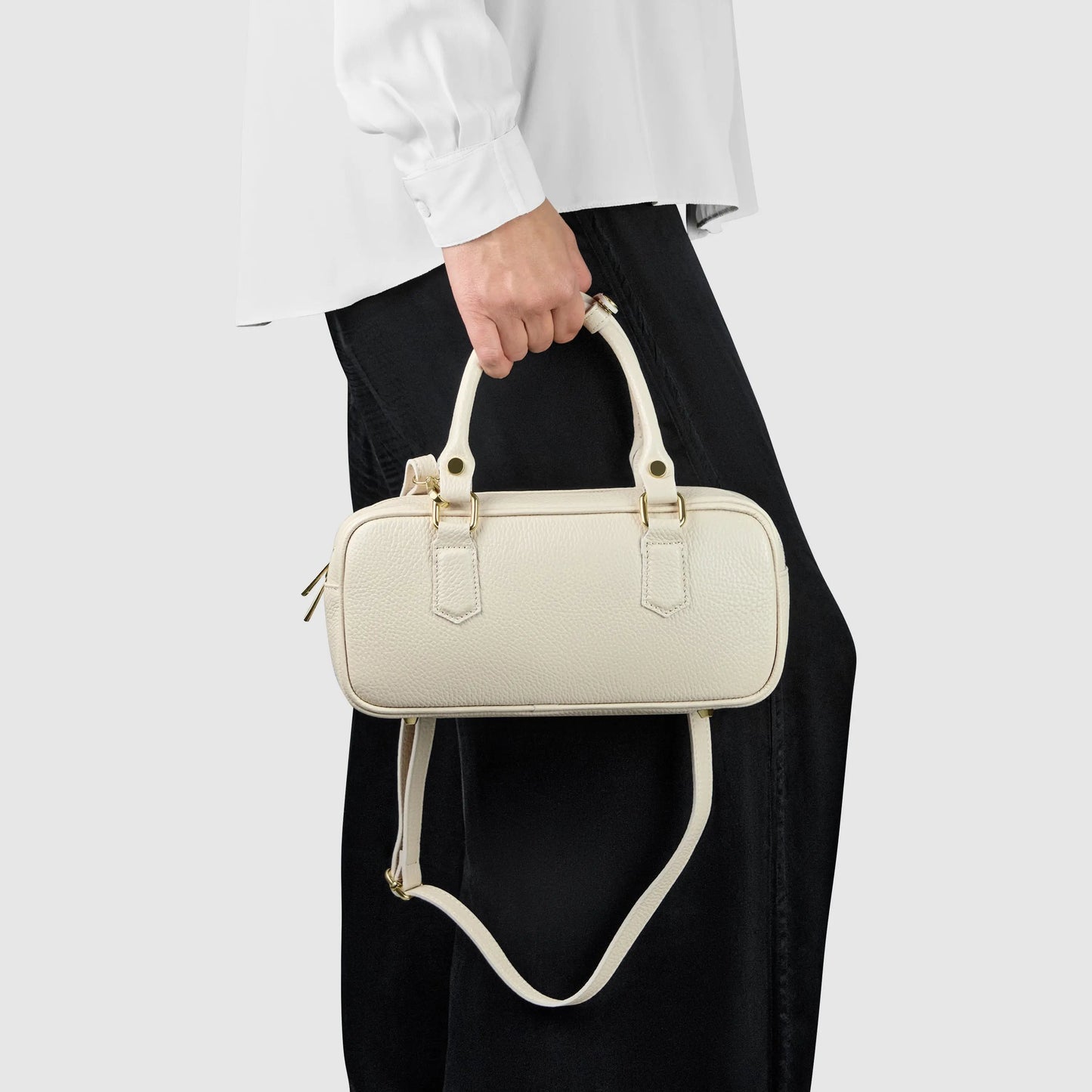 Calf Leather Top-Handle Bag TAKEASY