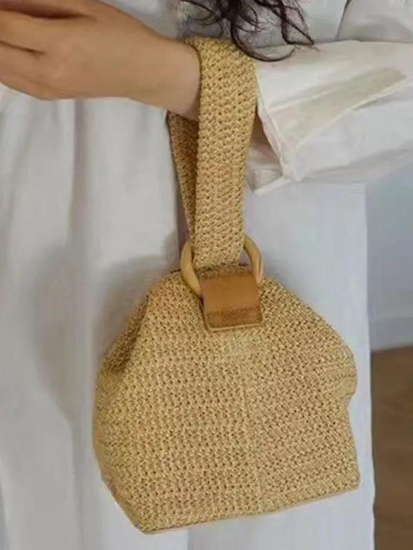 Casual Simple Weave Handbag PAINEVIDA