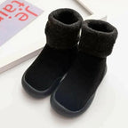 Children's Fall Winter Indoor Non-slip Plus Velvet Thick Toddler Socks.