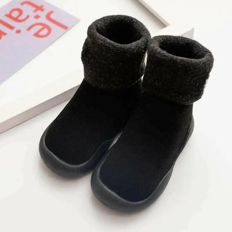 Children's Fall Winter Indoor Non-slip Plus Velvet Thick Toddler Socks.