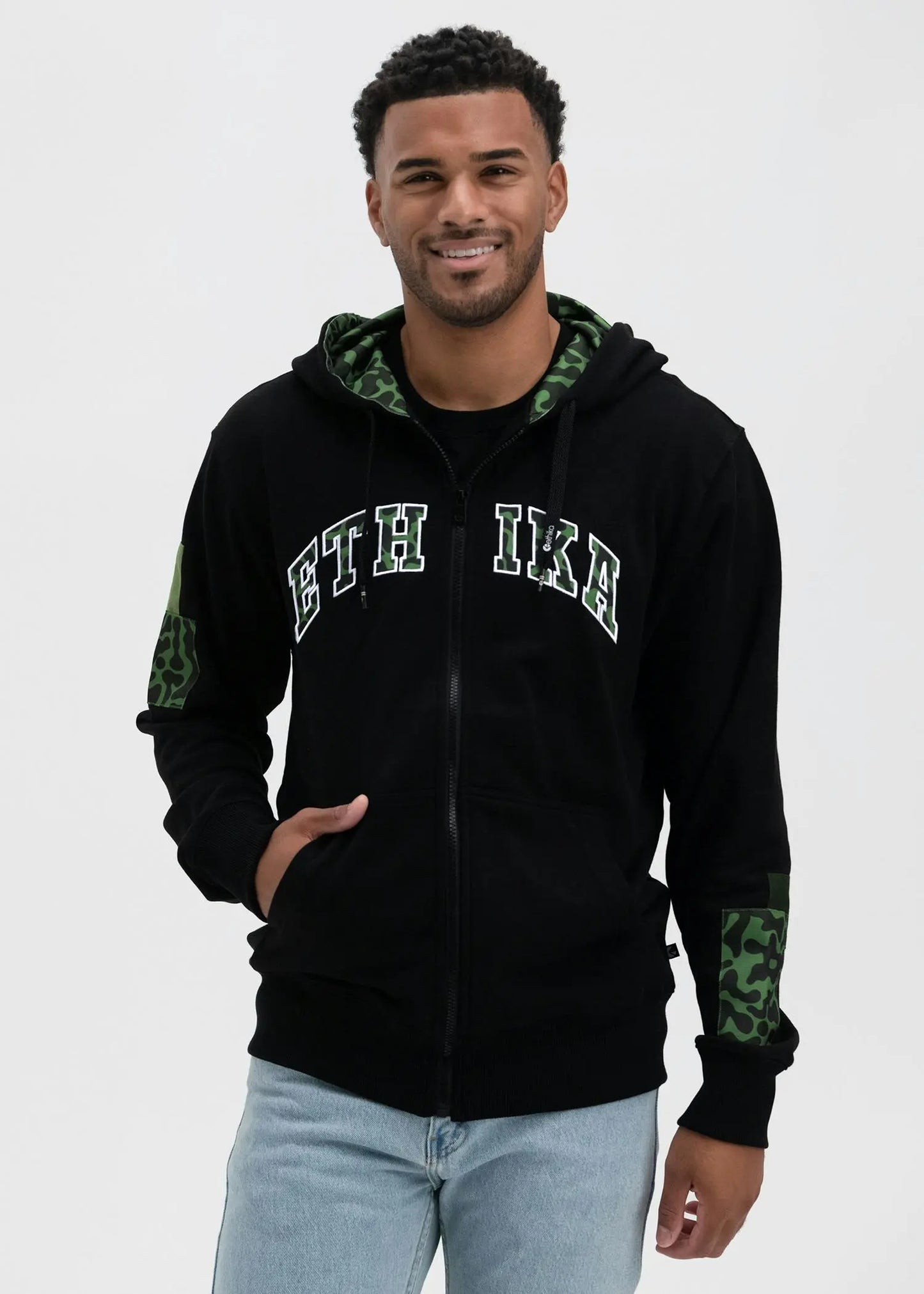 Dart Camo | Mens Zip Hoodie Plush Fashion Hub