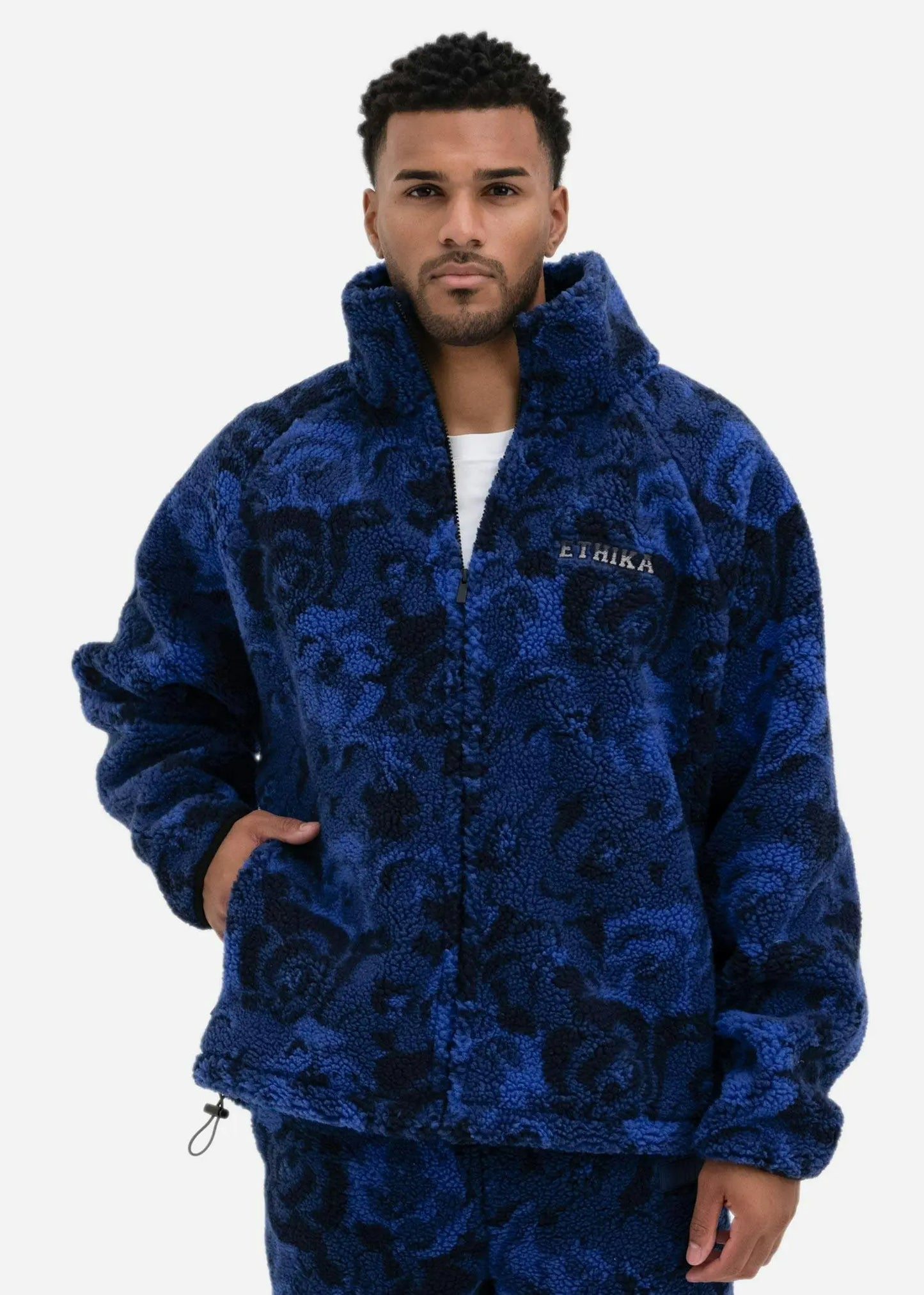 Em Camo | Mens Sherpa Jacket Plush Fashion Hub