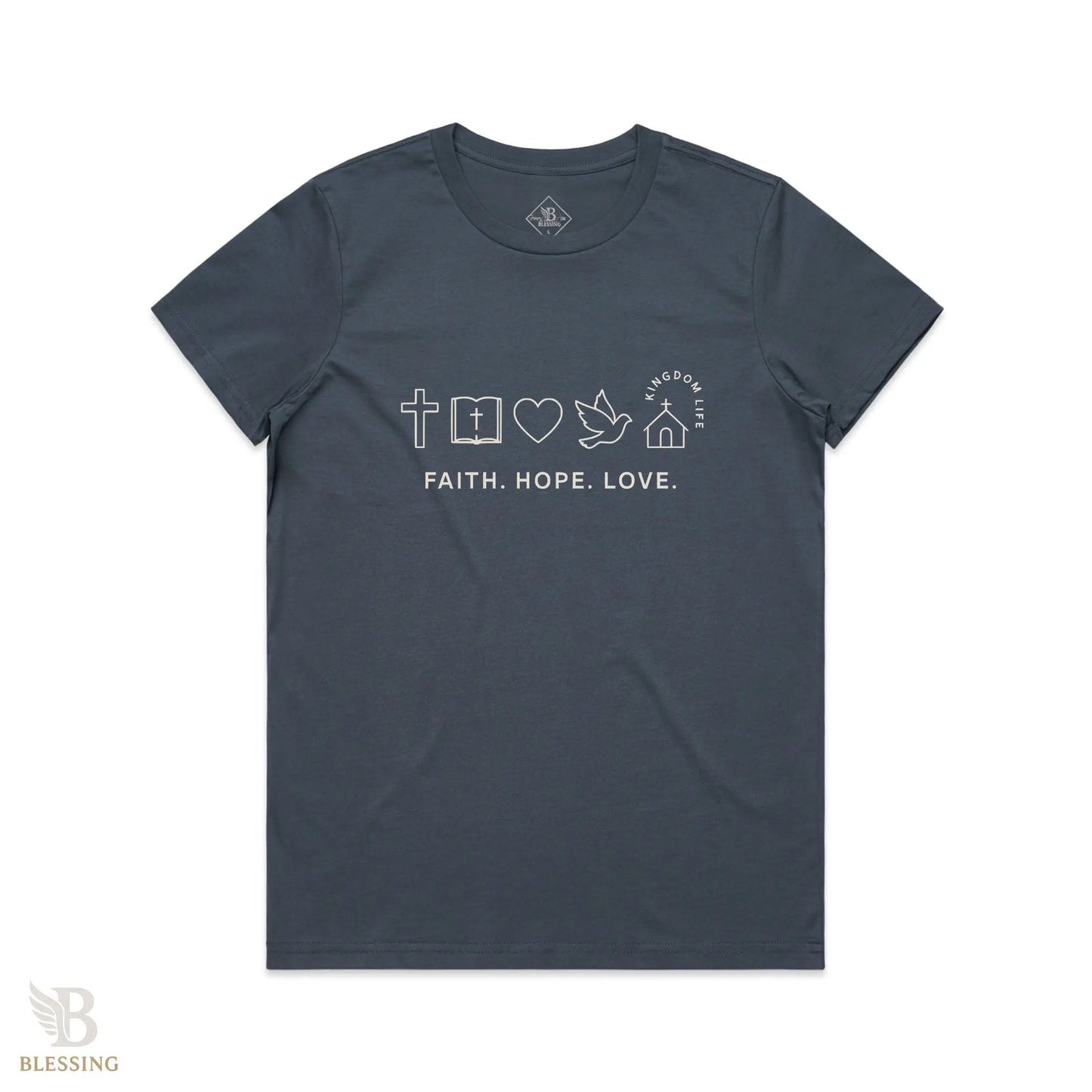 Faith. Hope. Love Tee Blessing Clothing