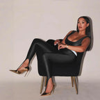 Front Step Shiny Leggings Plush Fashions Shop