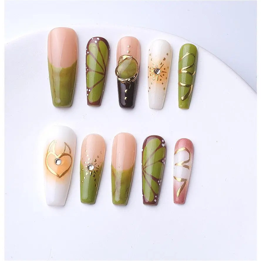 Handmade press on nails fake nails removable Plush Fashion Hub