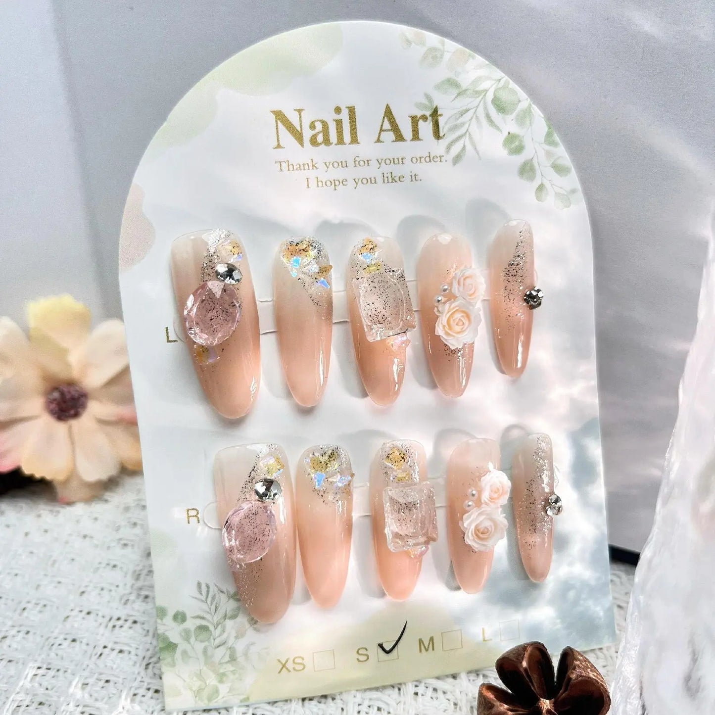 Handmade press on nails fake nails removable Plush Fashion Hub 21.80
