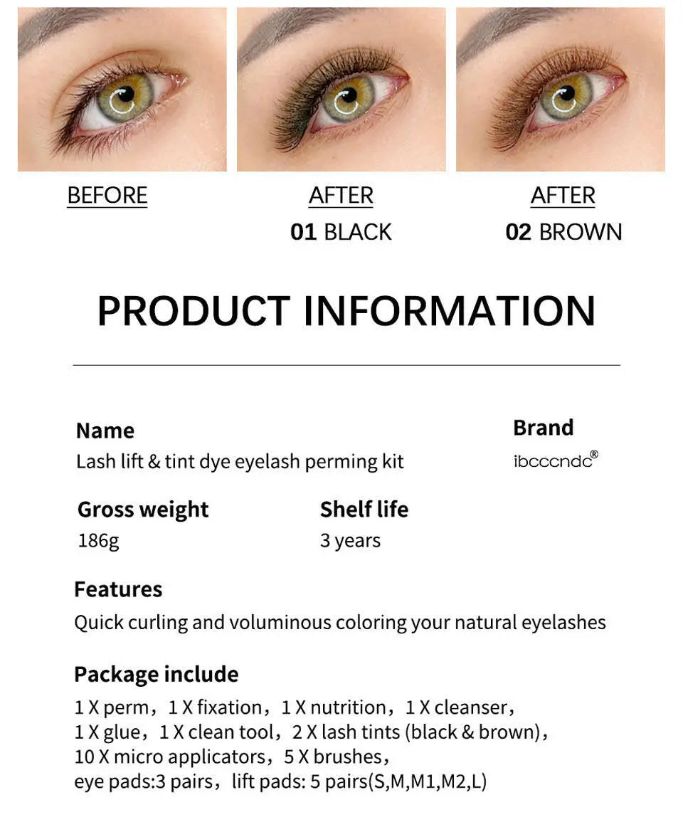 Ladies New Hot Dyeing Natural Eyelash Set Plush Fashion Shop