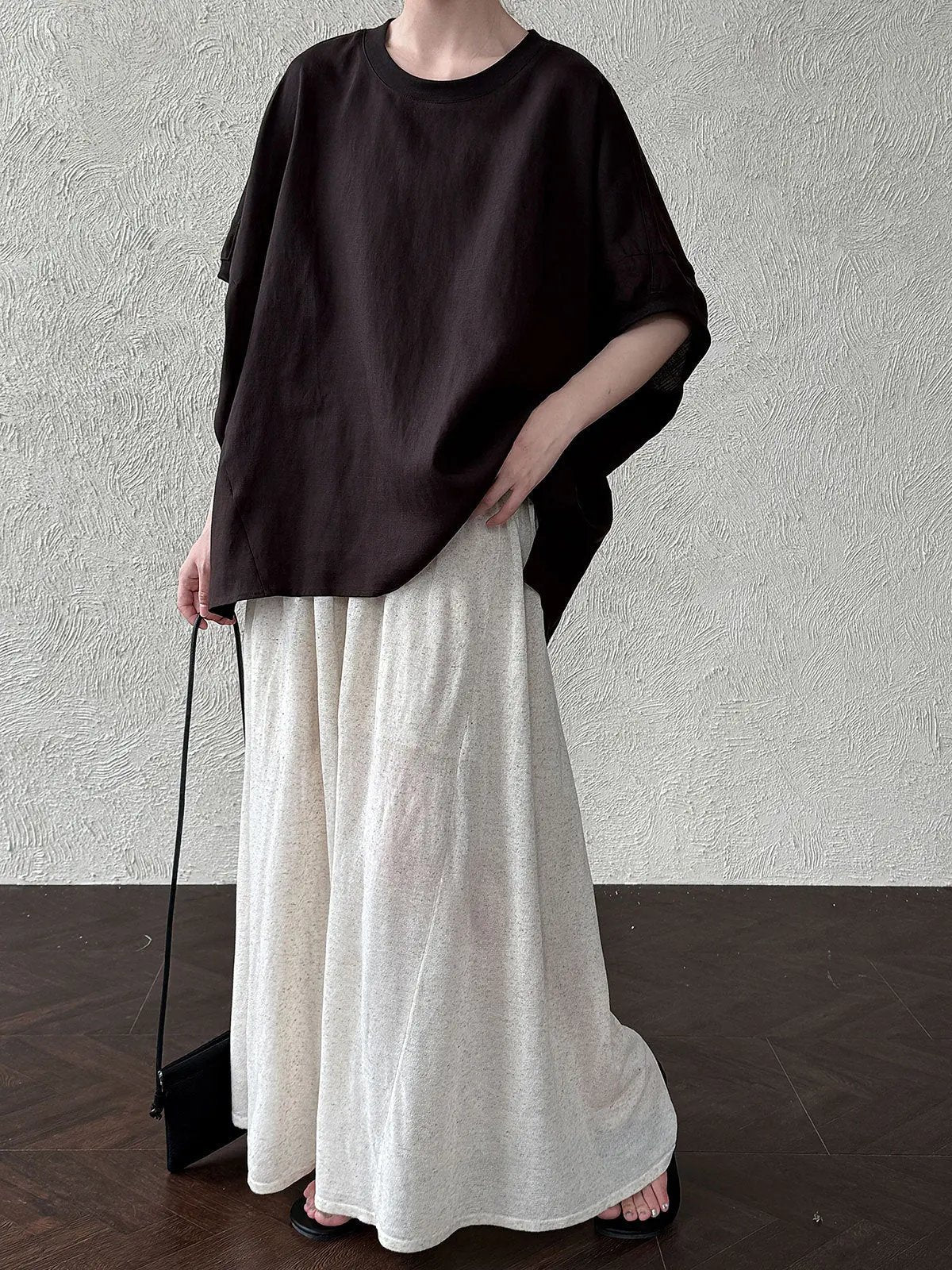 Loose Bat Sleeve Linen Blouse Plush Fashion Hub