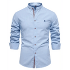 Men's Full Size Button Down Embroidered Shirt Plus Size.