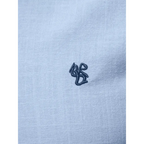 Men's Full Size Button Down Embroidered Shirt Plus Size.