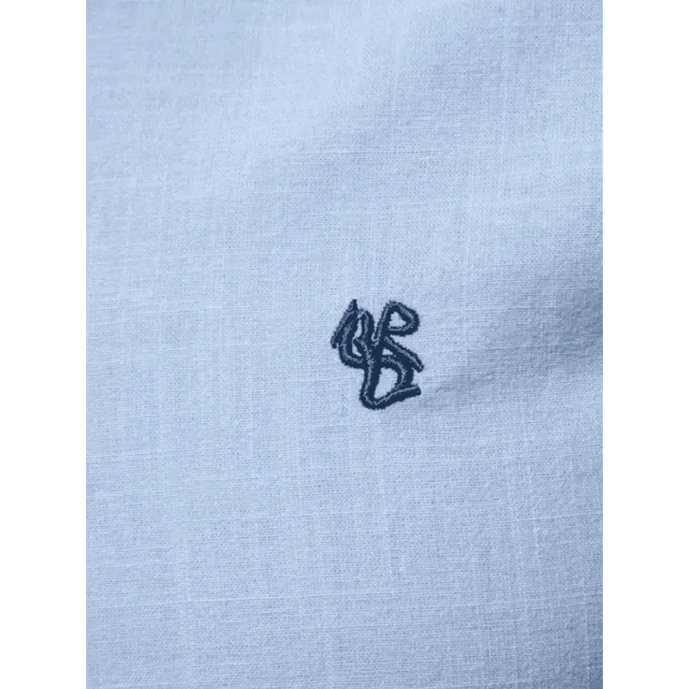 Men's Full Size Button Down Embroidered Shirt Plus Size.