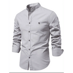 Men's Full Size Button Down Embroidered Shirt Plus Size.