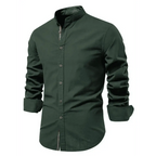 Men's Full Size Button Down Embroidered Shirt Plus Size.