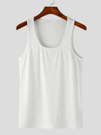 Men's Square Neck Wide Strap Tank.