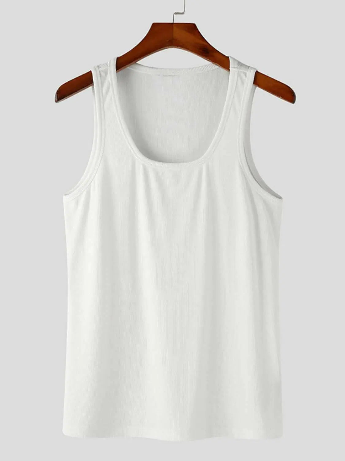Men's Square Neck Wide Strap Tank.