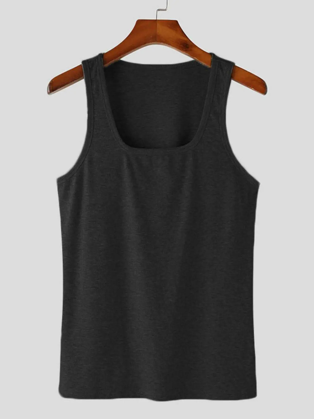 Men's Square Neck Wide Strap Tank.