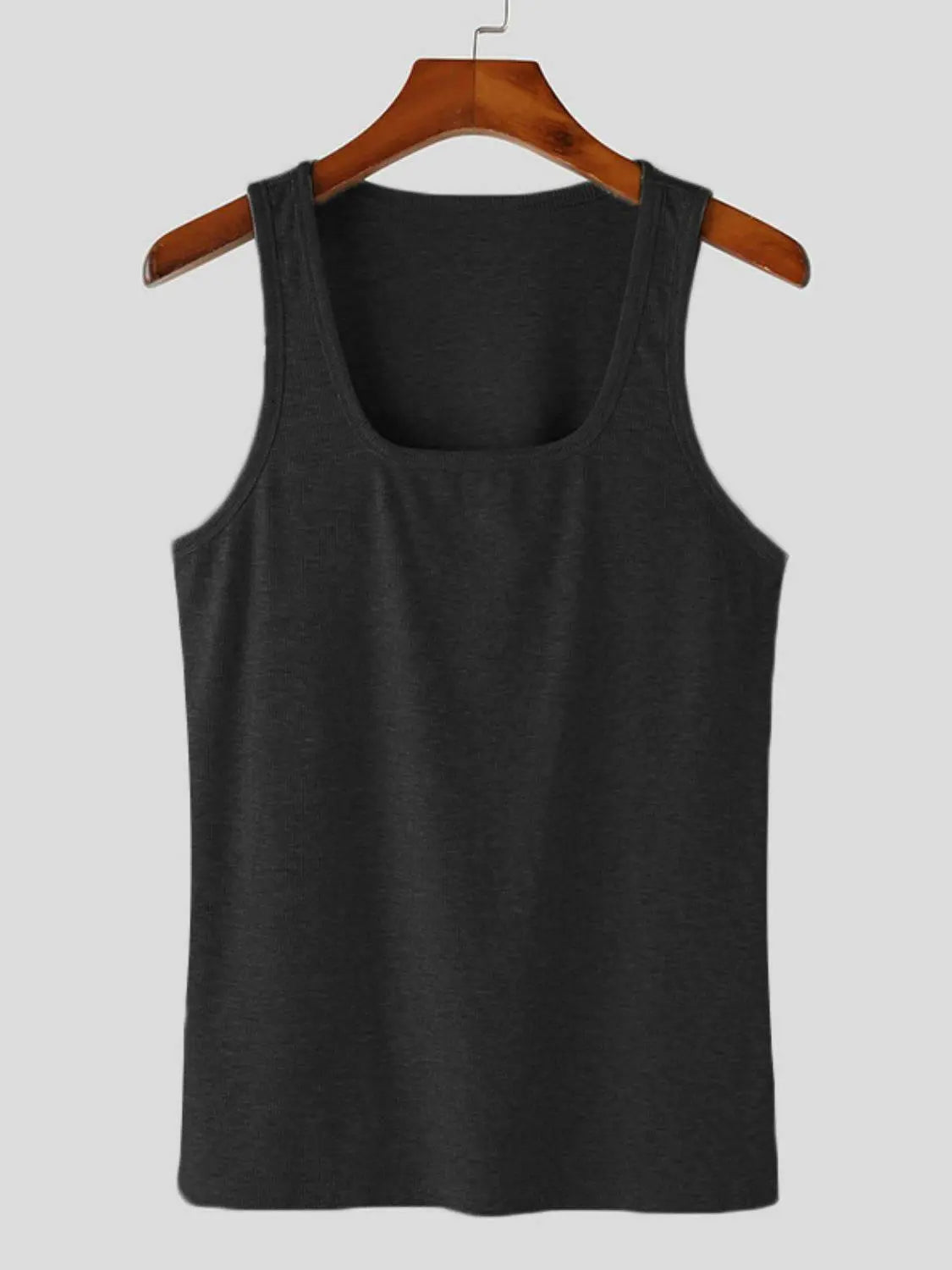 Men's Square Neck Wide Strap Tank.