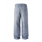 Men's Washed Rhinestone Jeans with Rhinestone Belt.