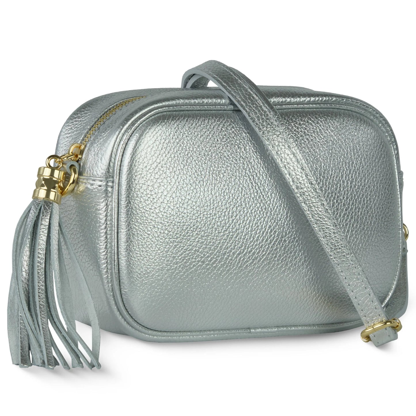 Metallic Calf Leather Crossbody Bag TAKEASY