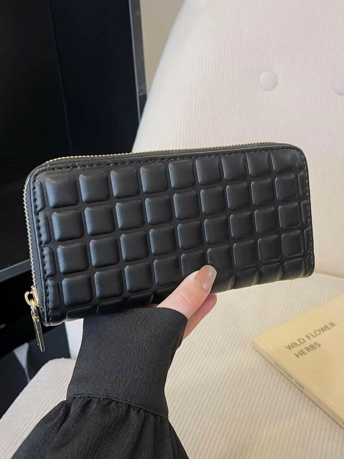 PU Leather Solid Color Wallet.