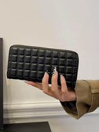 PU Leather Solid Color Wallet.