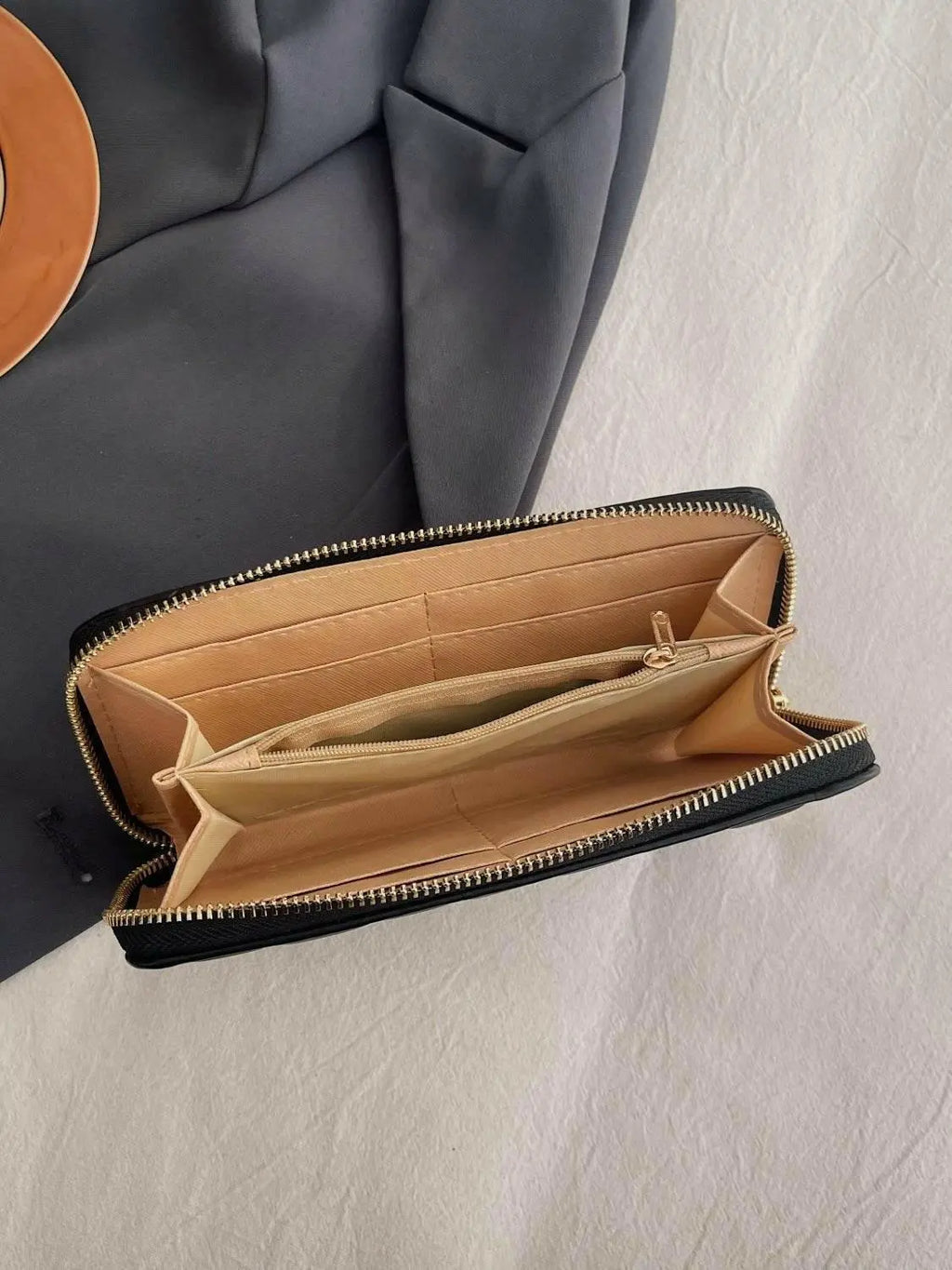 PU Leather Solid Color Wallet.