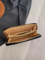 PU Leather Solid Color Wallet.