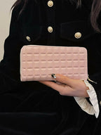 PU Leather Solid Color Wallet.