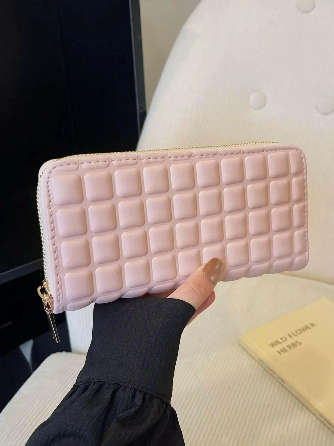 PU Leather Solid Color Wallet.