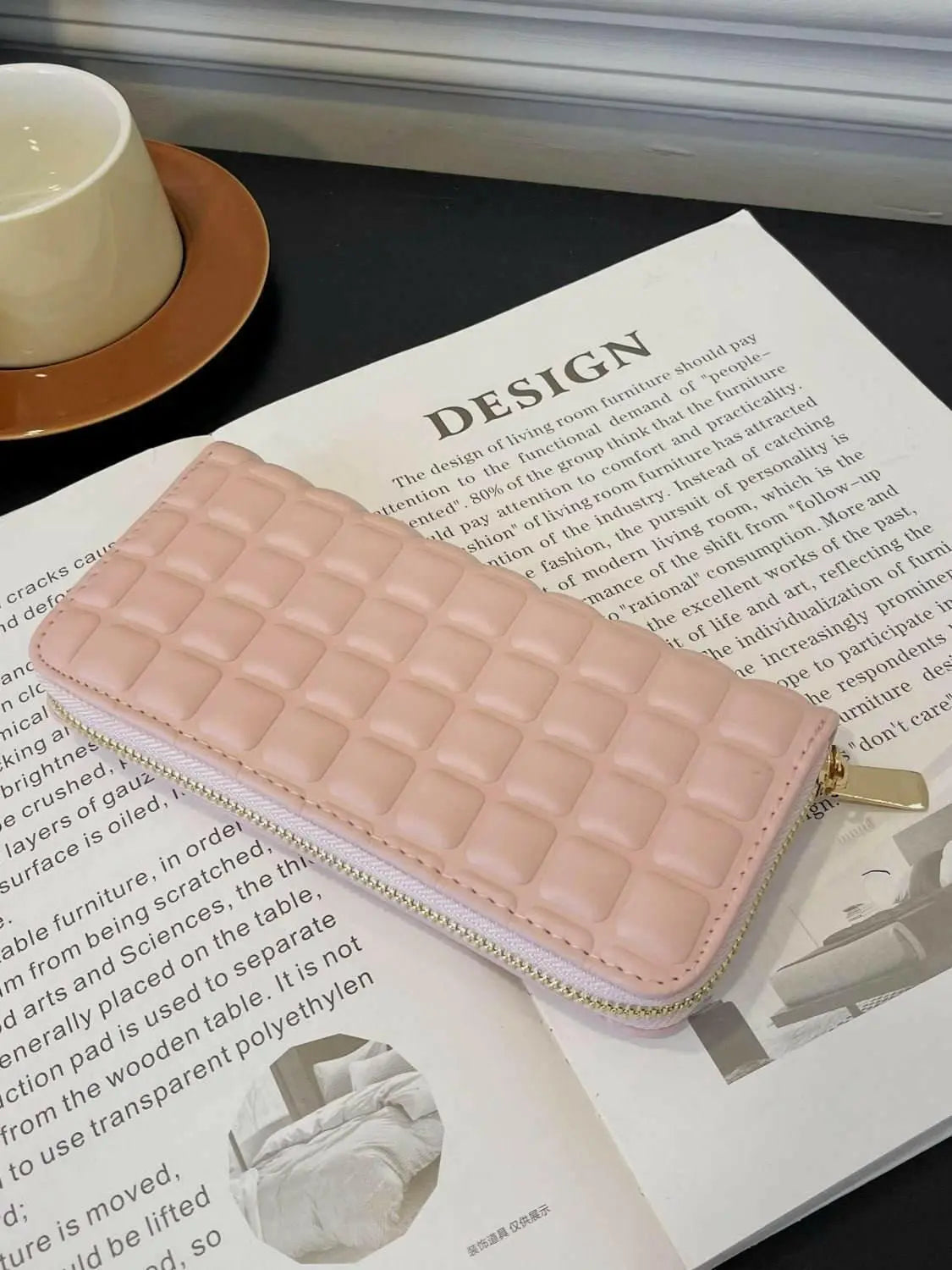 PU Leather Solid Color Wallet.
