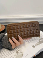 PU Leather Solid Color Wallet.