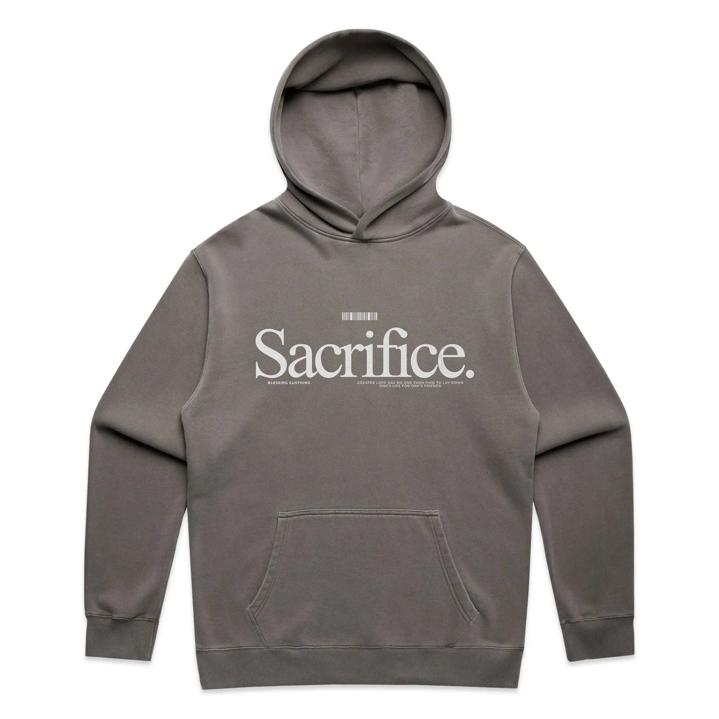 Relax Faded Hood Greater love Blessing Clothing