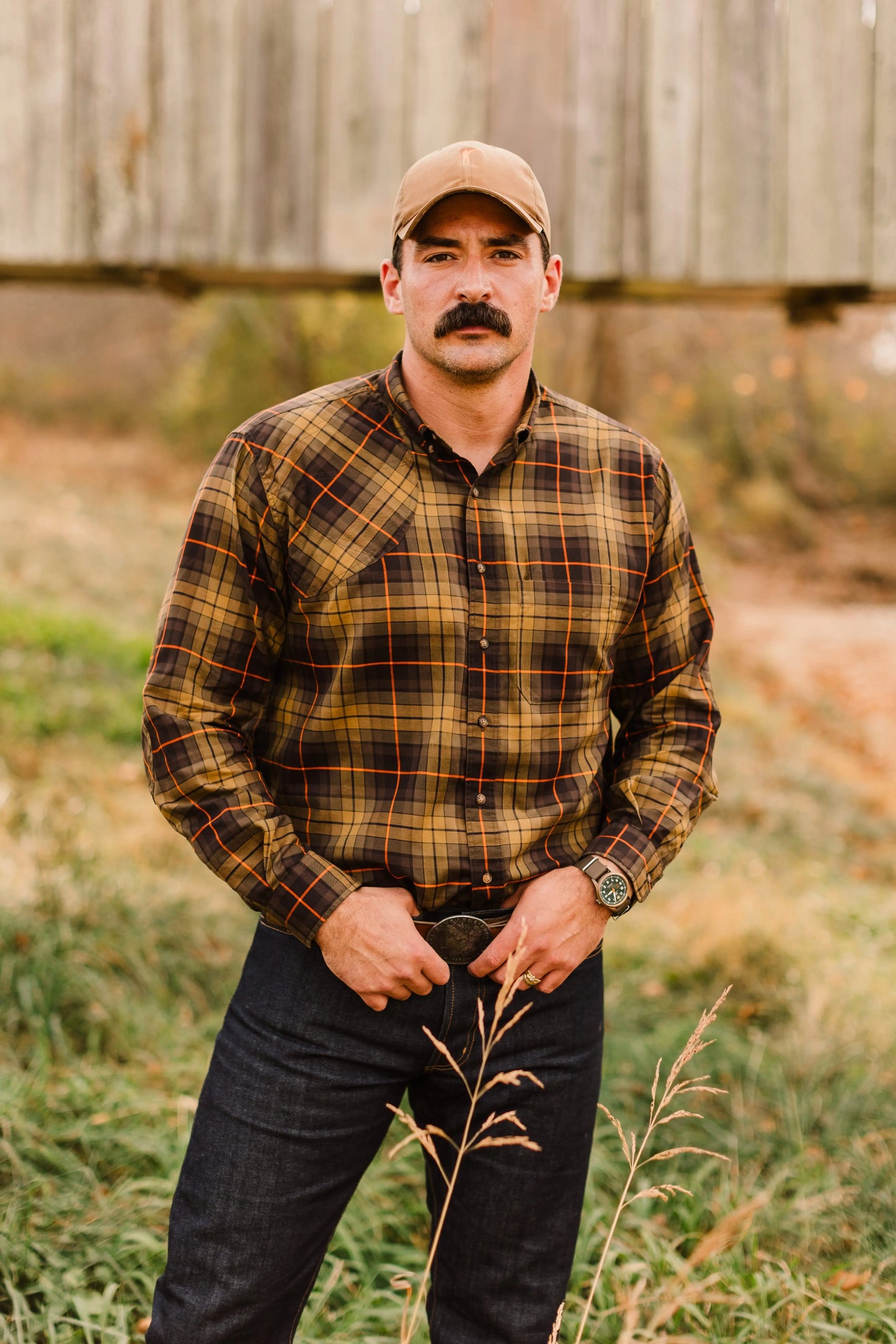 Sportsmans Shirt - Signature Plaid Ball and Buck