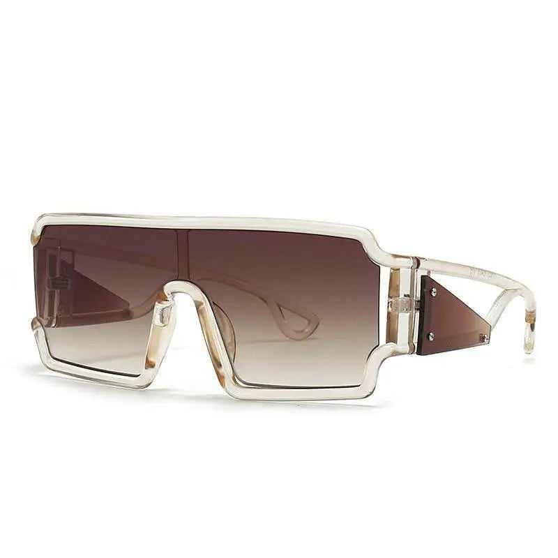 Square Fashion Large Rim Vintage Sunglasses.