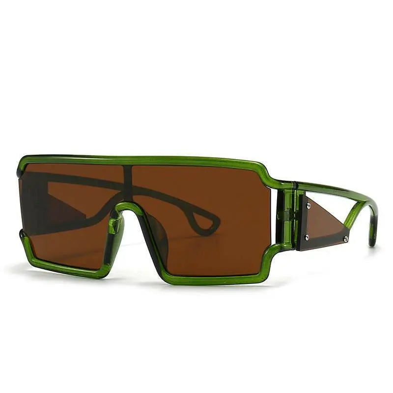 Square Fashion Large Rim Vintage Sunglasses.