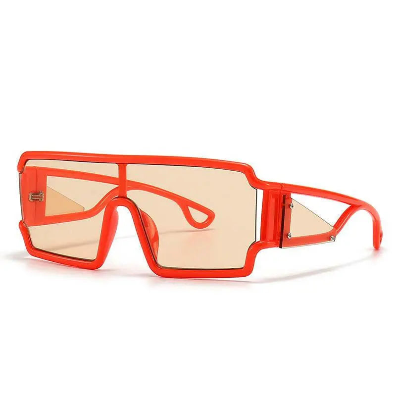Square Fashion Large Rim Vintage Sunglasses.