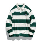 Striped Cotton Polo Jersey.