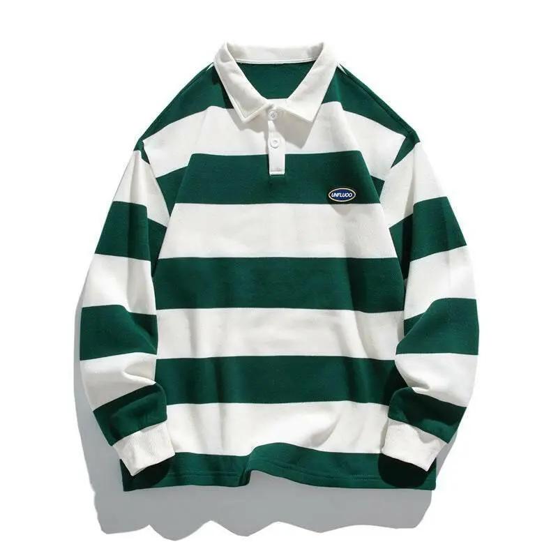 Striped Cotton Polo Jersey.