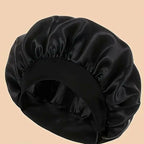 Unscented Satin Sleep Cap Bonnet with Wide Brim Comfortable Elastic.