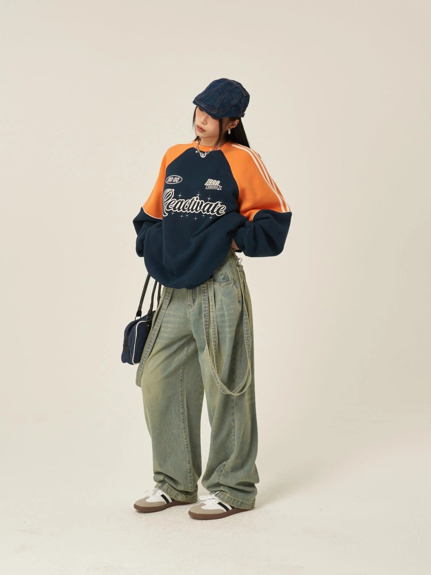 Vintage Loose Wide-Leg Straight-Leg Jeans PAINEVIDA