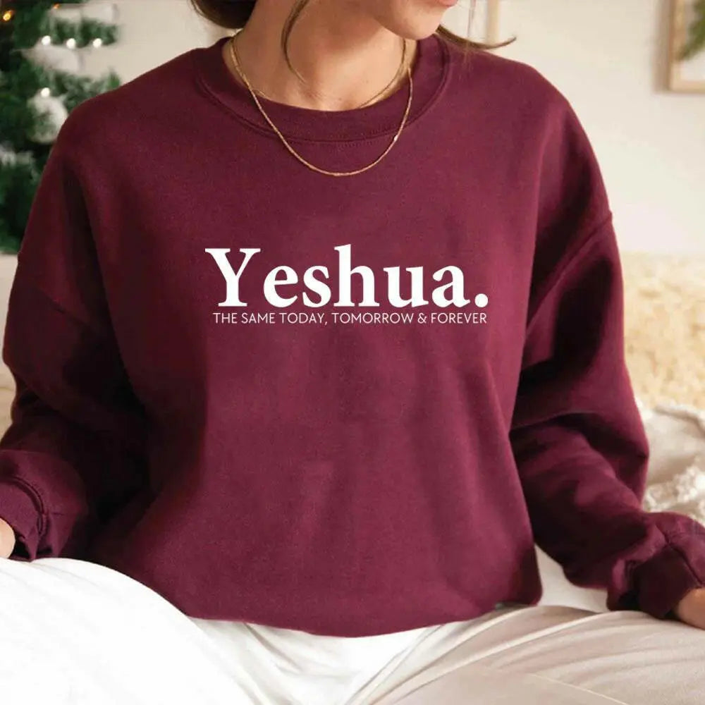 Vintage Yeshua Christian Sweatshirt Christian Apparel Faith.