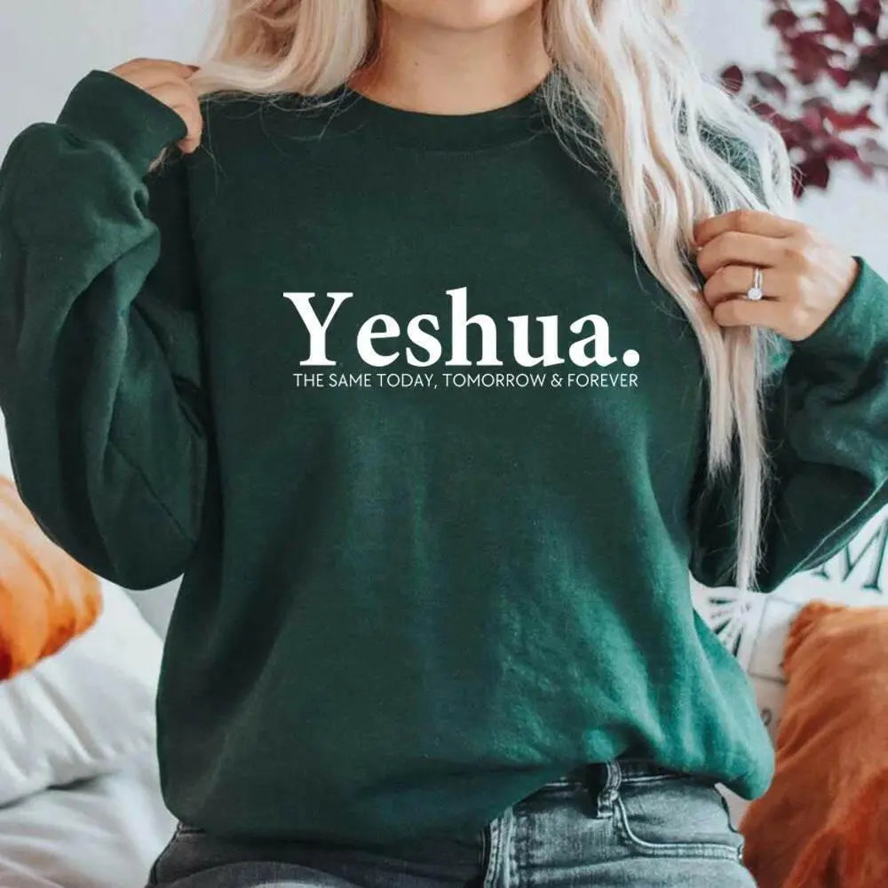 Vintage Yeshua Christian Sweatshirt Christian Apparel Faith.